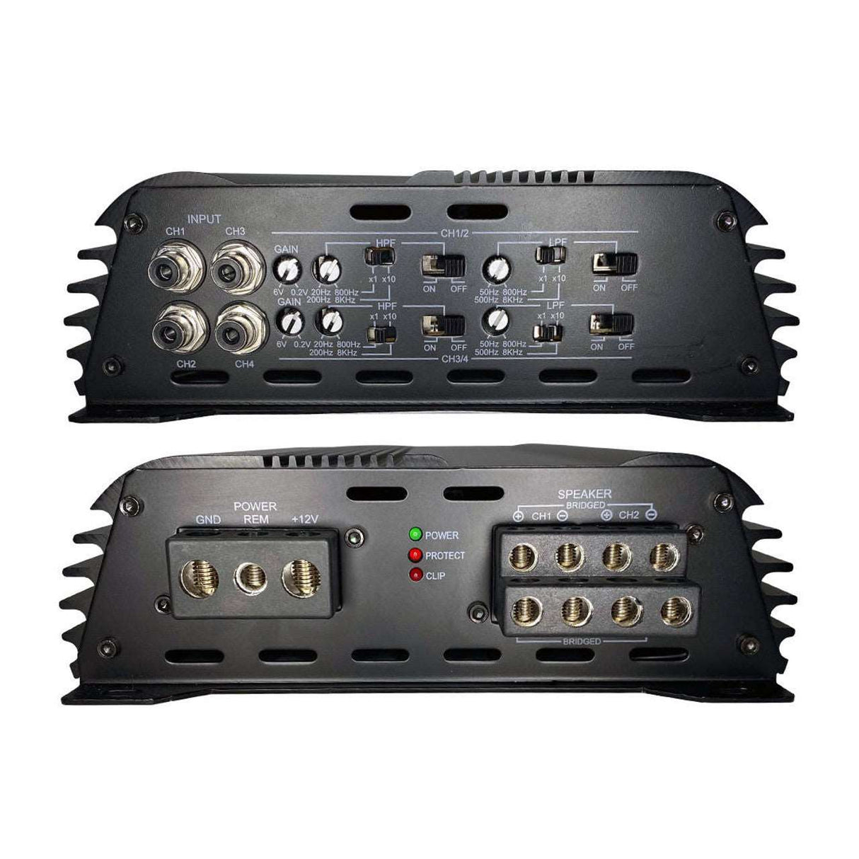 Open Box - Down4Sound JP234 2000W 4-Channel Amplifier Down4Sound