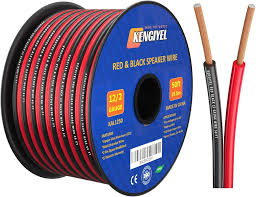 Kengiyel 18/2 Gauge AWG 150ft Speaker Wire Cable - Red/Black TekShack