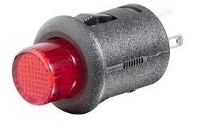 RadioShack 275-0009 Illuminated Push-Button Switch, SPST, Red LED TekShack