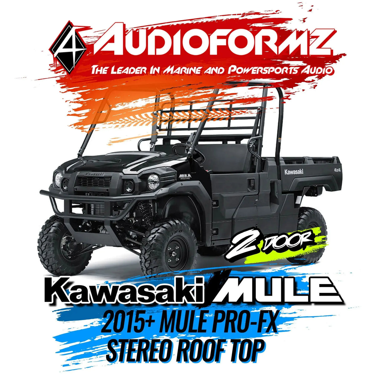 2015+ Kawasaki Mule Pro-FX Stereo Tops (2-Door) Kawasaki