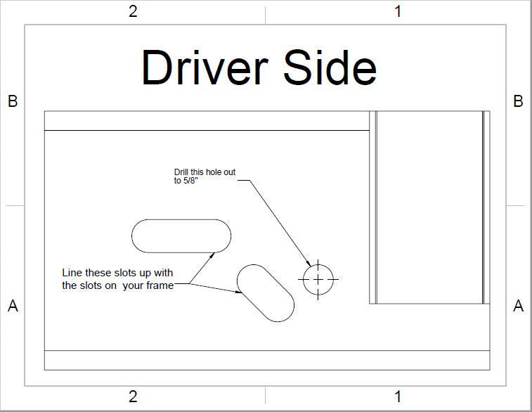 2wd to 4wd Front Frame Box Kit - 1992-1997 Ford F-Series Sky's Offroad Design
