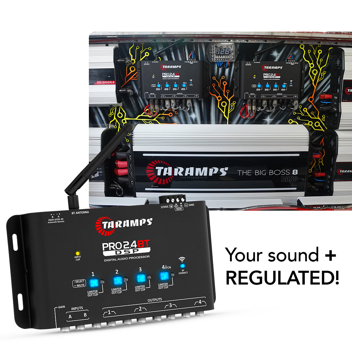 Taramps PRO 2.4 BT Bluetooth Audio Processor Taramps USA