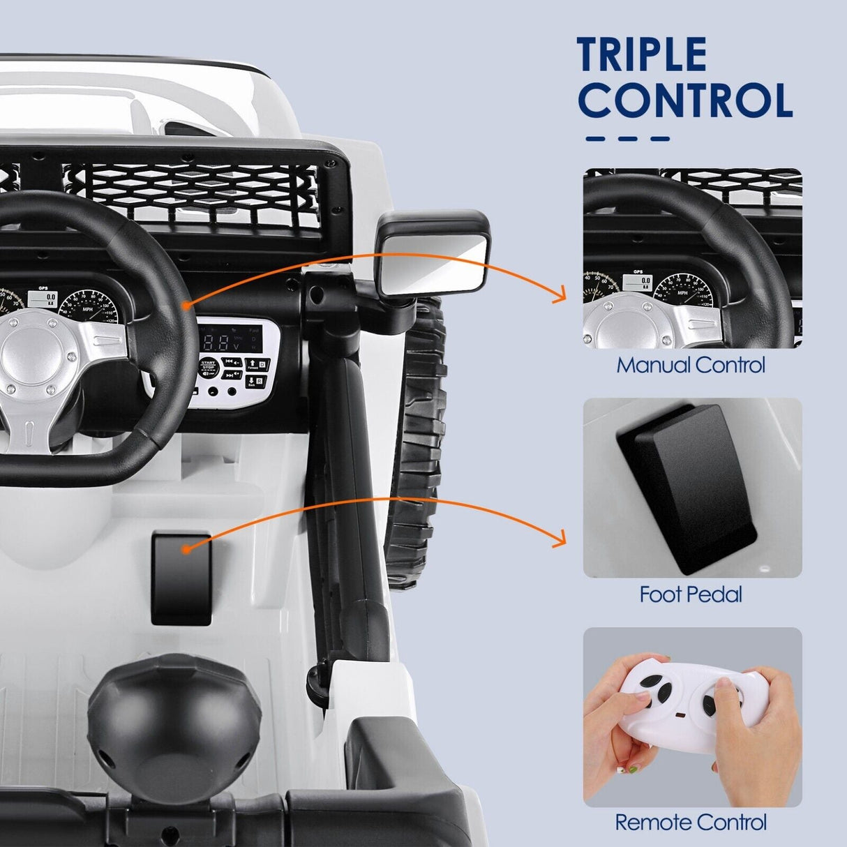 2-Seater Electric Ride-On Toy Truck for Kids with MP3 and Remote Control - Perfect for Christmas!