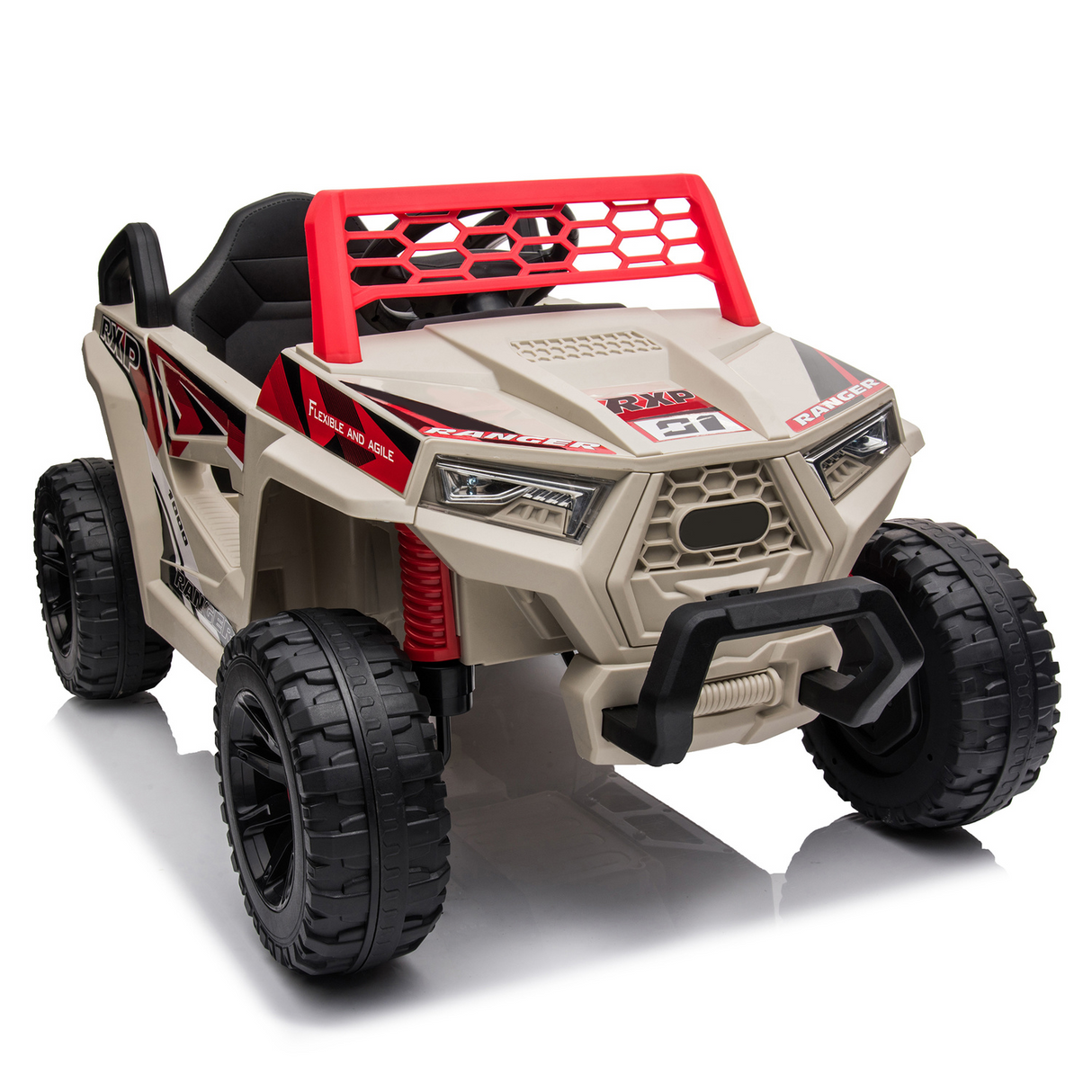 Electric ATV 4-Wheeler Quad Car Toy for Kids with MP3 and Horn - 12V Ride-On Truck