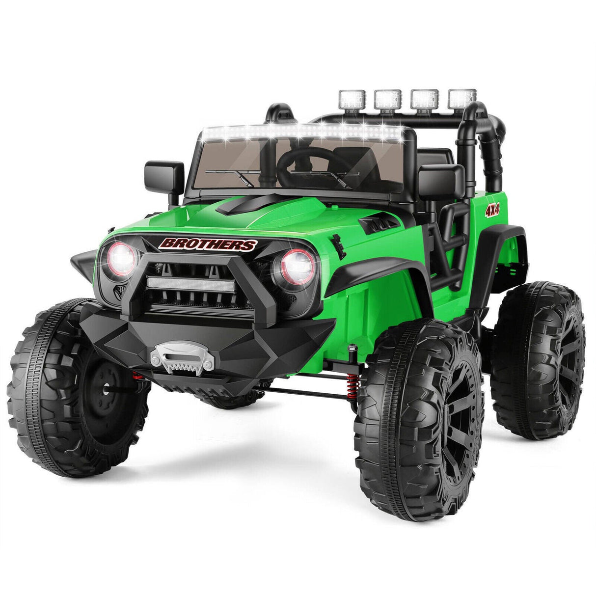 Electric Jeep Ride-On Car for Kids - 24V with Remote Control, LED Lights, and MP3/AUX Compatibility