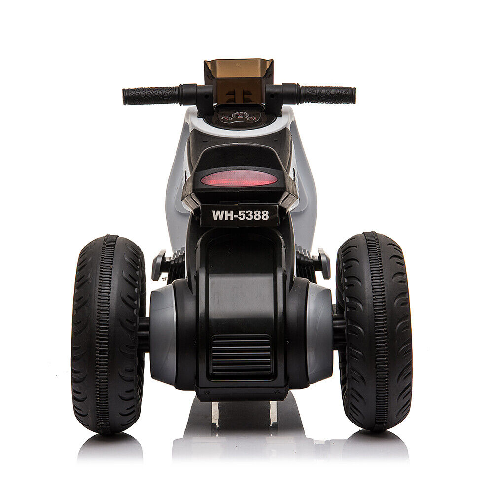Electric Kids Ride On Motorbike with Training Wheels and MP3 Player - 12V Kids Electric Motorcycle