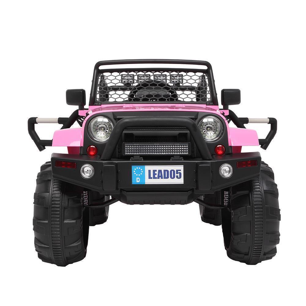 Electric Kids Ride On Truck Car Toy with MP3 Player and Remote Control - 3 Speeds, 12V, Pink