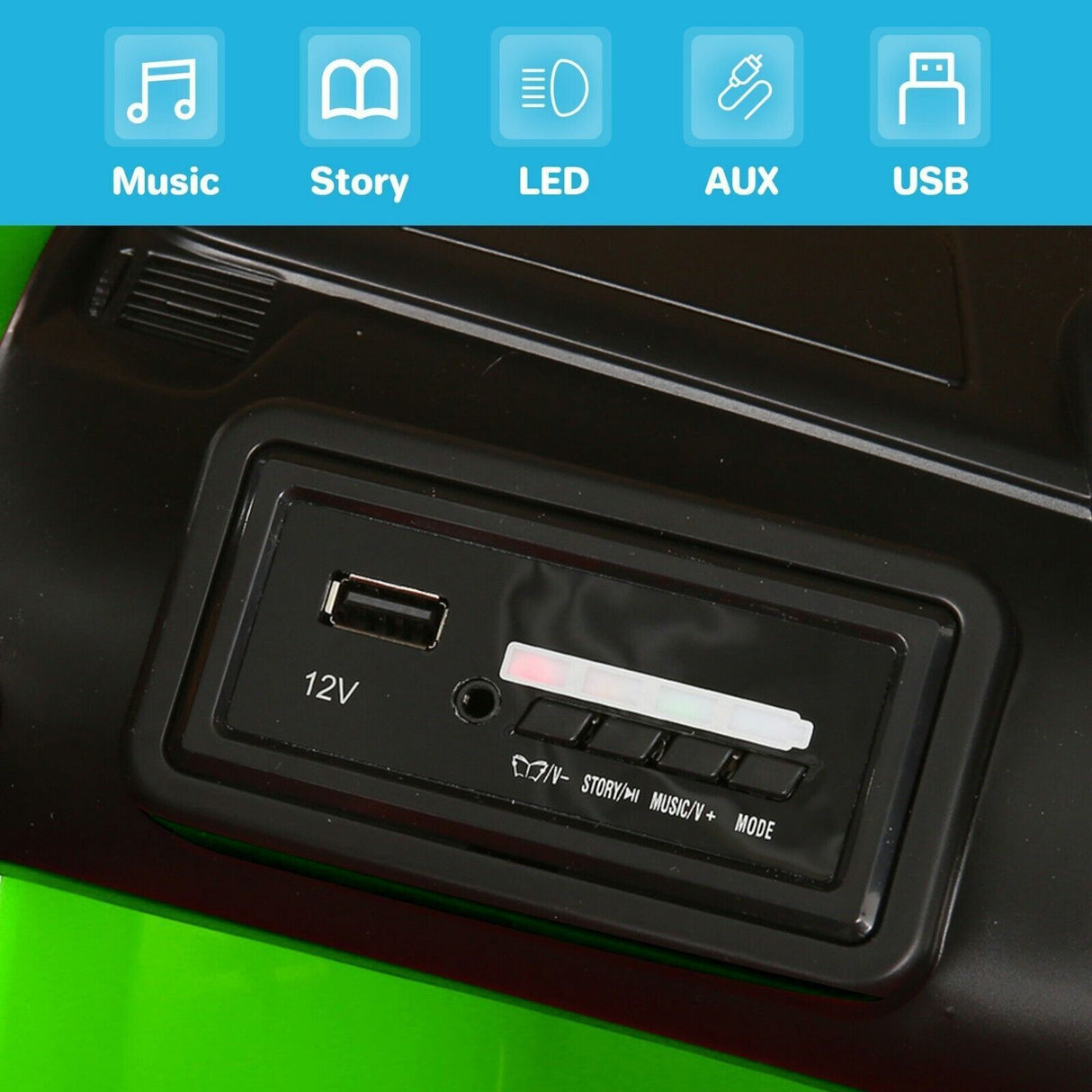 Licensed Lamborghini 12V Ride-On Car Toy with Parental Remote Control and 3 Speed Options