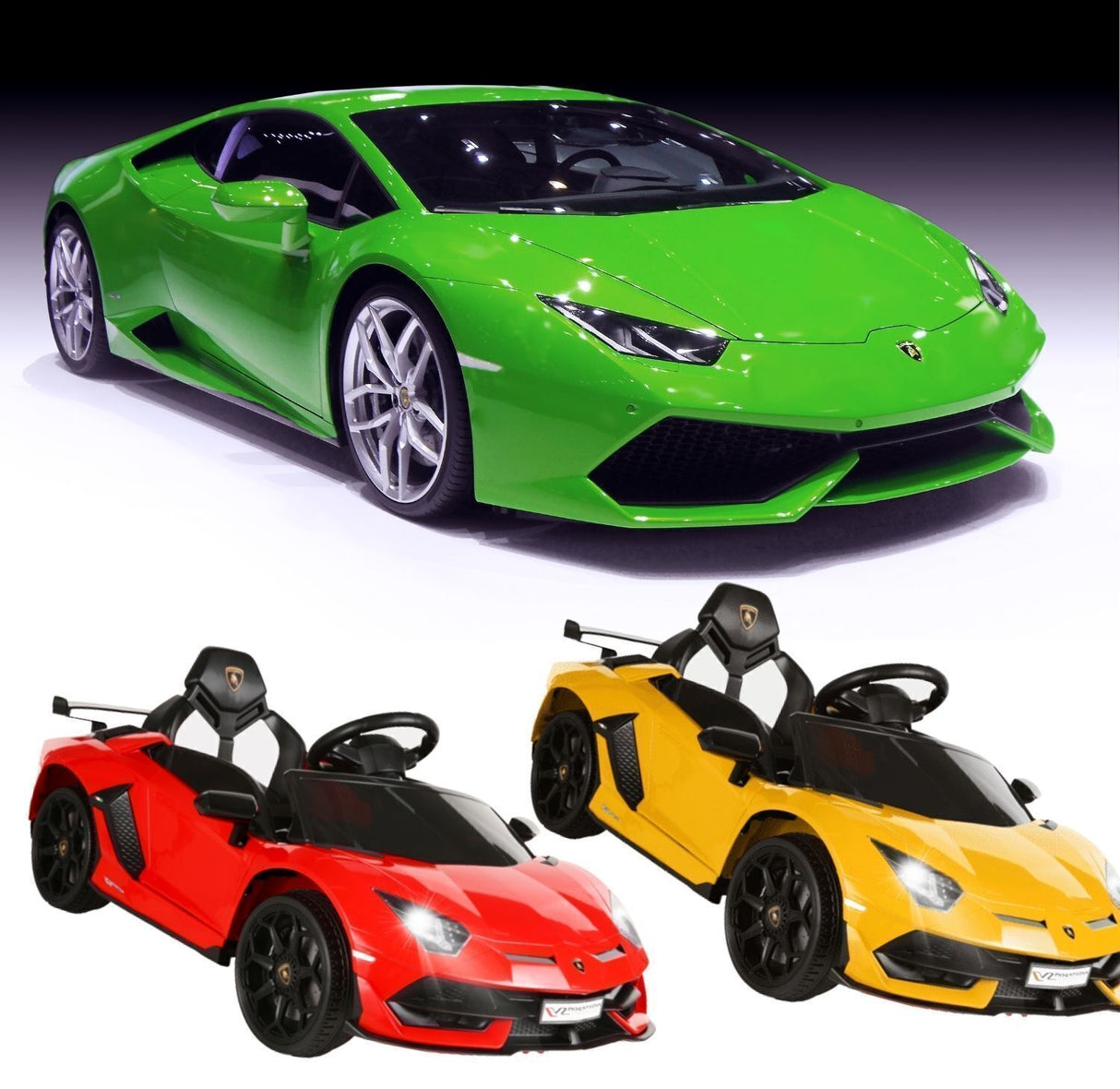 Electric Lamborghini Ride-On Car for Kids with Remote Control and MP3 Player - Perfect Gift for Children in the US