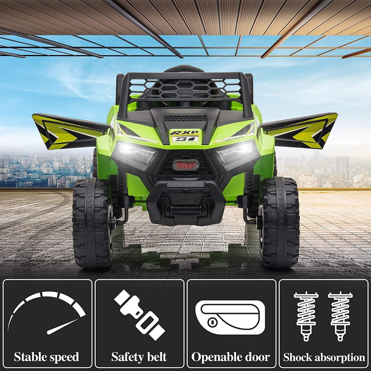 Electric Off-Road UTV Truck for Kids: 12V Ride-On with Forward and Reverse Function