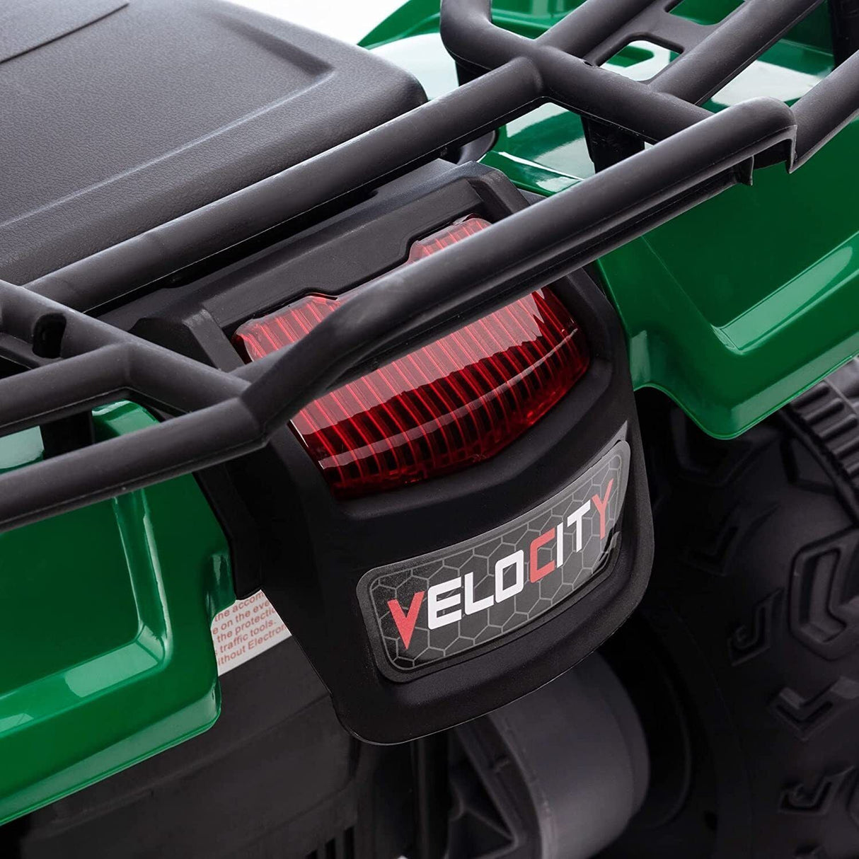 12V Battery Powered Kids Quad ATV Toy with LED Headlights