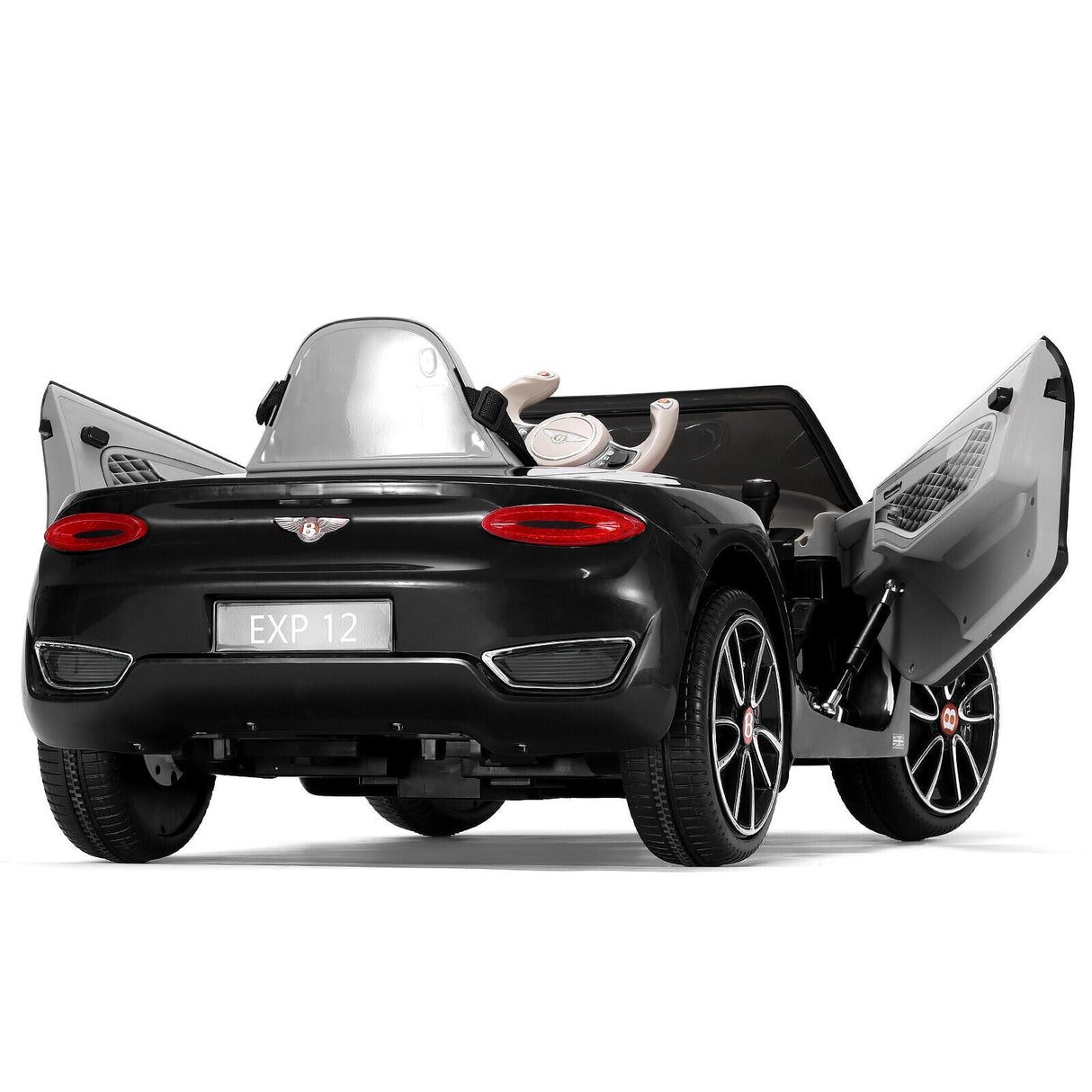Electric Ride-On Car for Kids with 2 Speeds, Remote Control, and LED Lights - Officially Licensed by Bentley