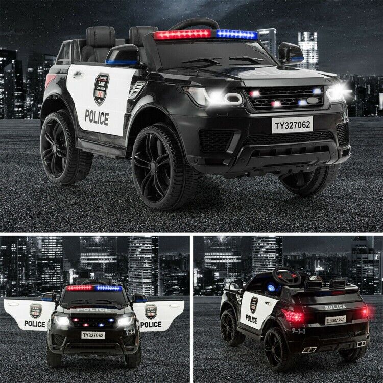 Electric Ride On Car for Kids with 3 Speeds, Lights, Music & Remote Control - 12V