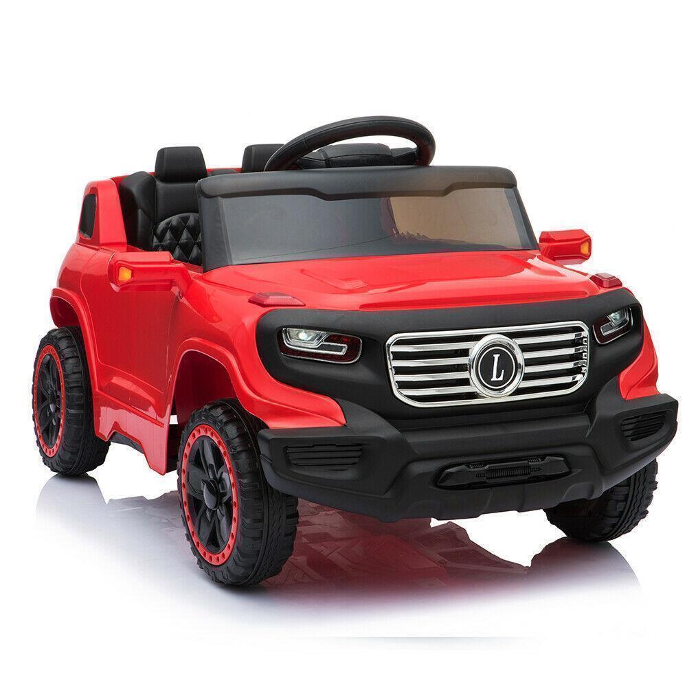 Electric Ride-On Car for Kids with 3 Speeds, Lights, Music, and Remote Control