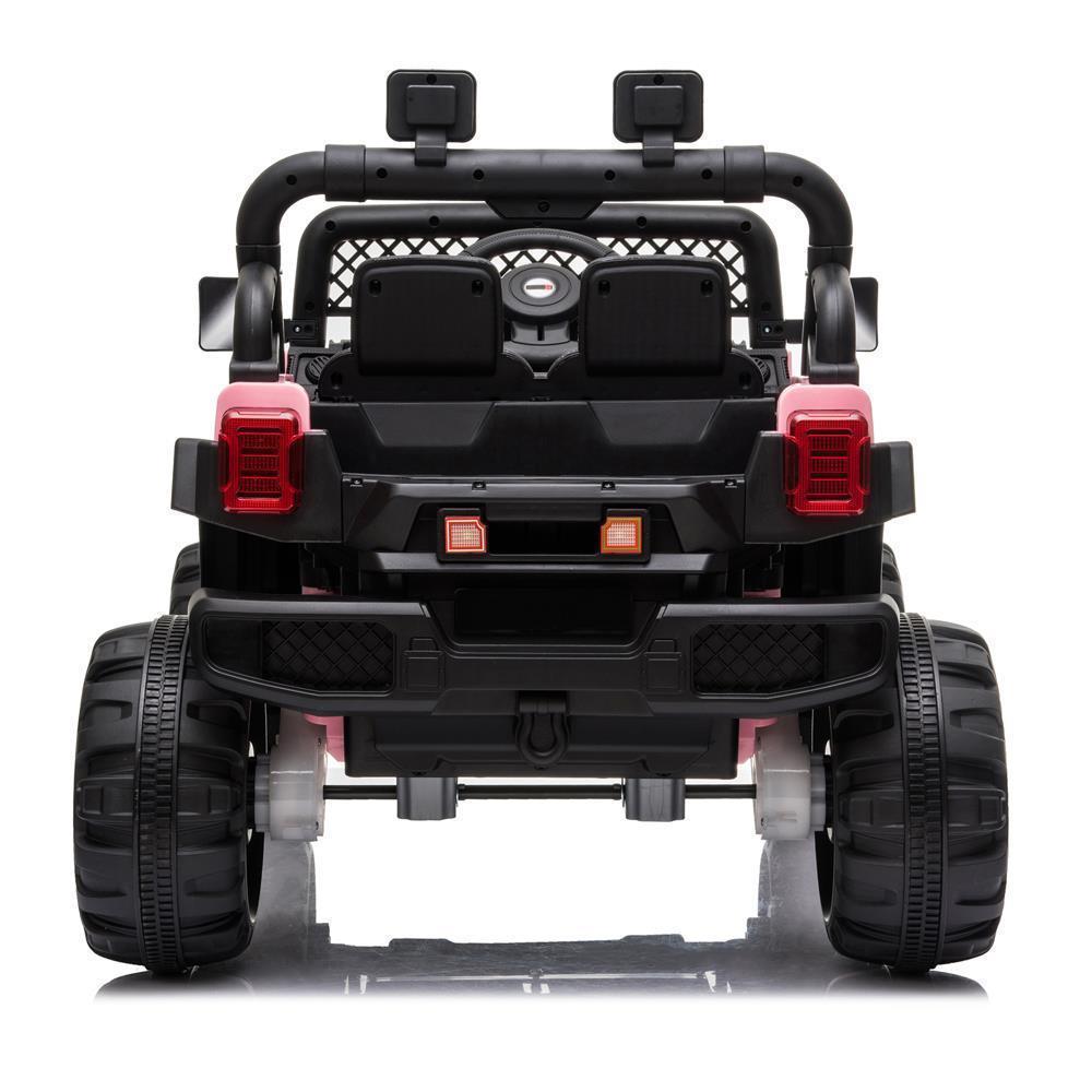 Electric Ride-On Car for Kids with MP3, LED Lights, Remote Control, and Adjustable Seat Belt