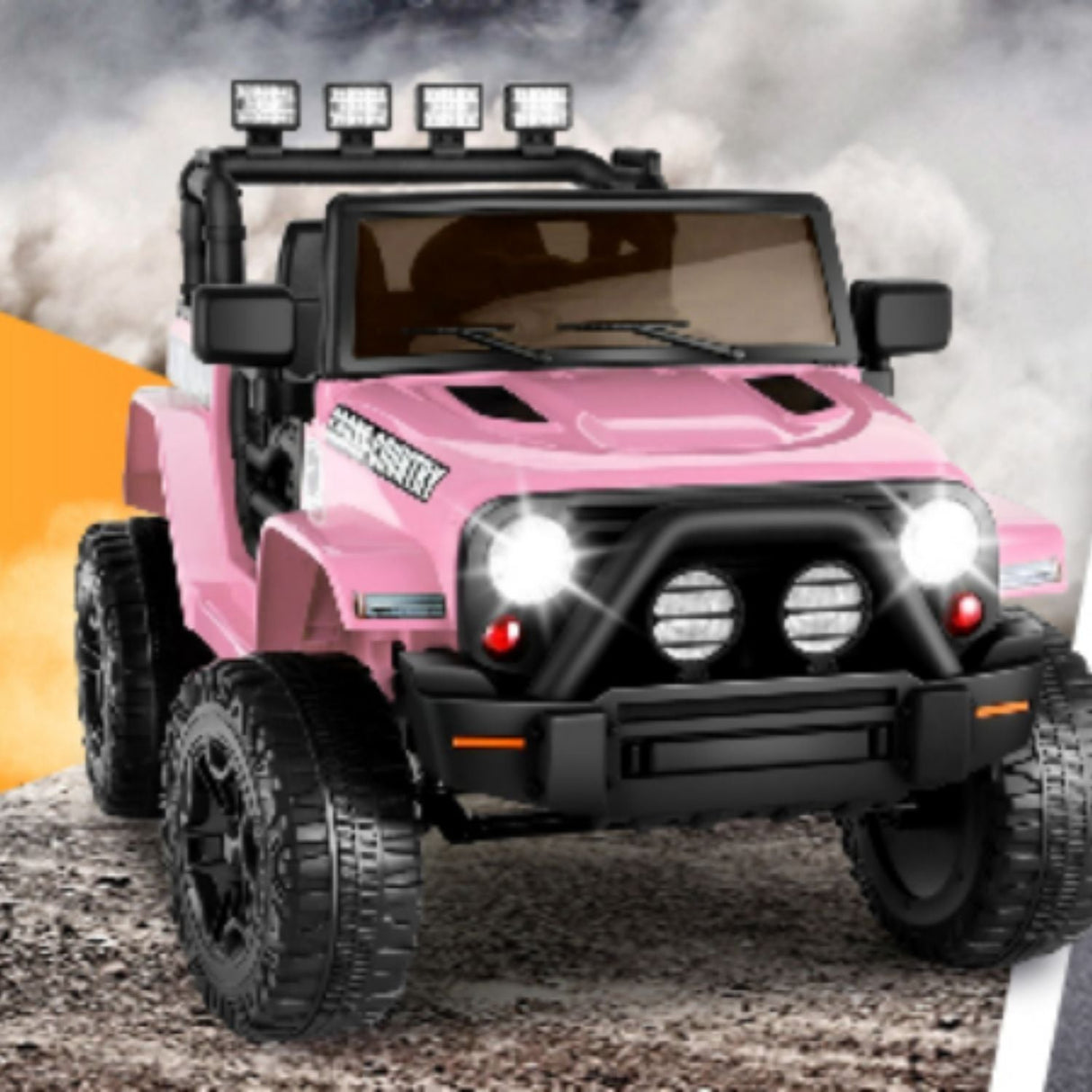 Electric Ride-On Car for Kids with Parental Remote Control - 12V Truck Design