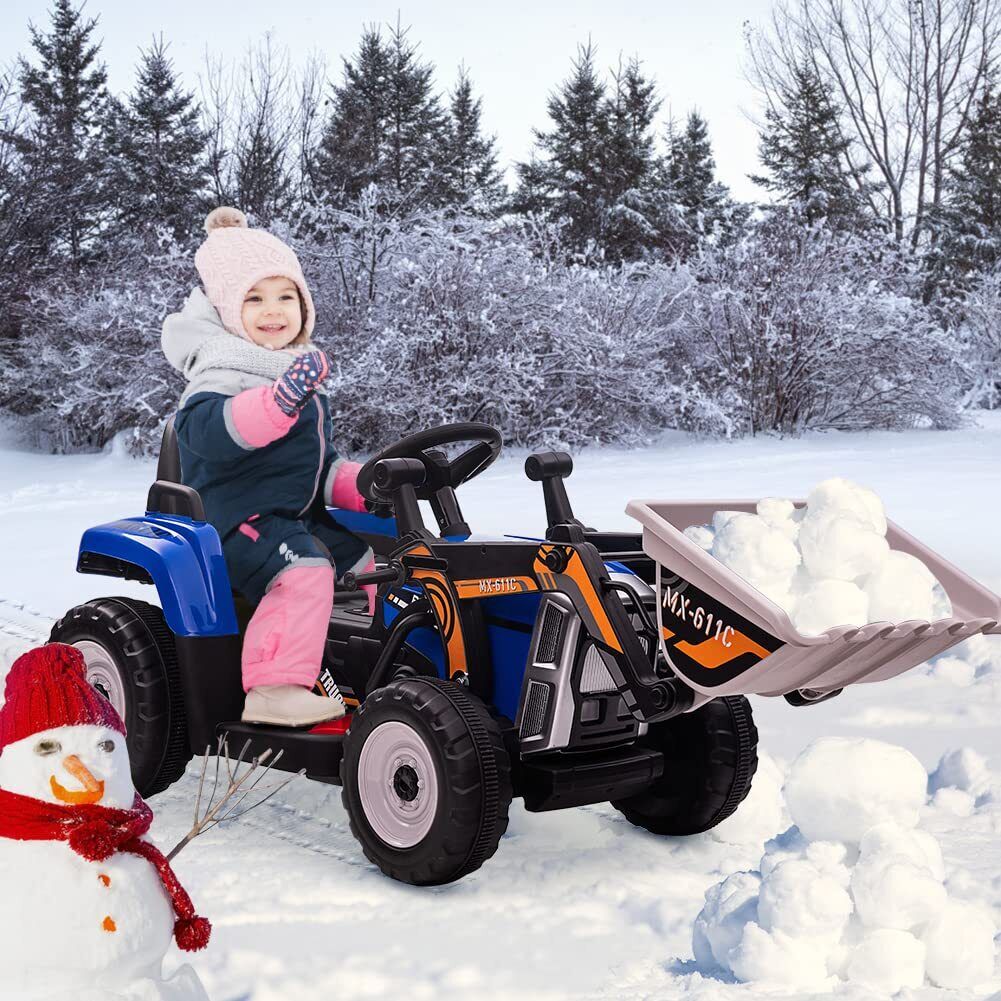 Electric Ride-On Car for Kids with Remote Control and Bucket - 12V Battery Powered