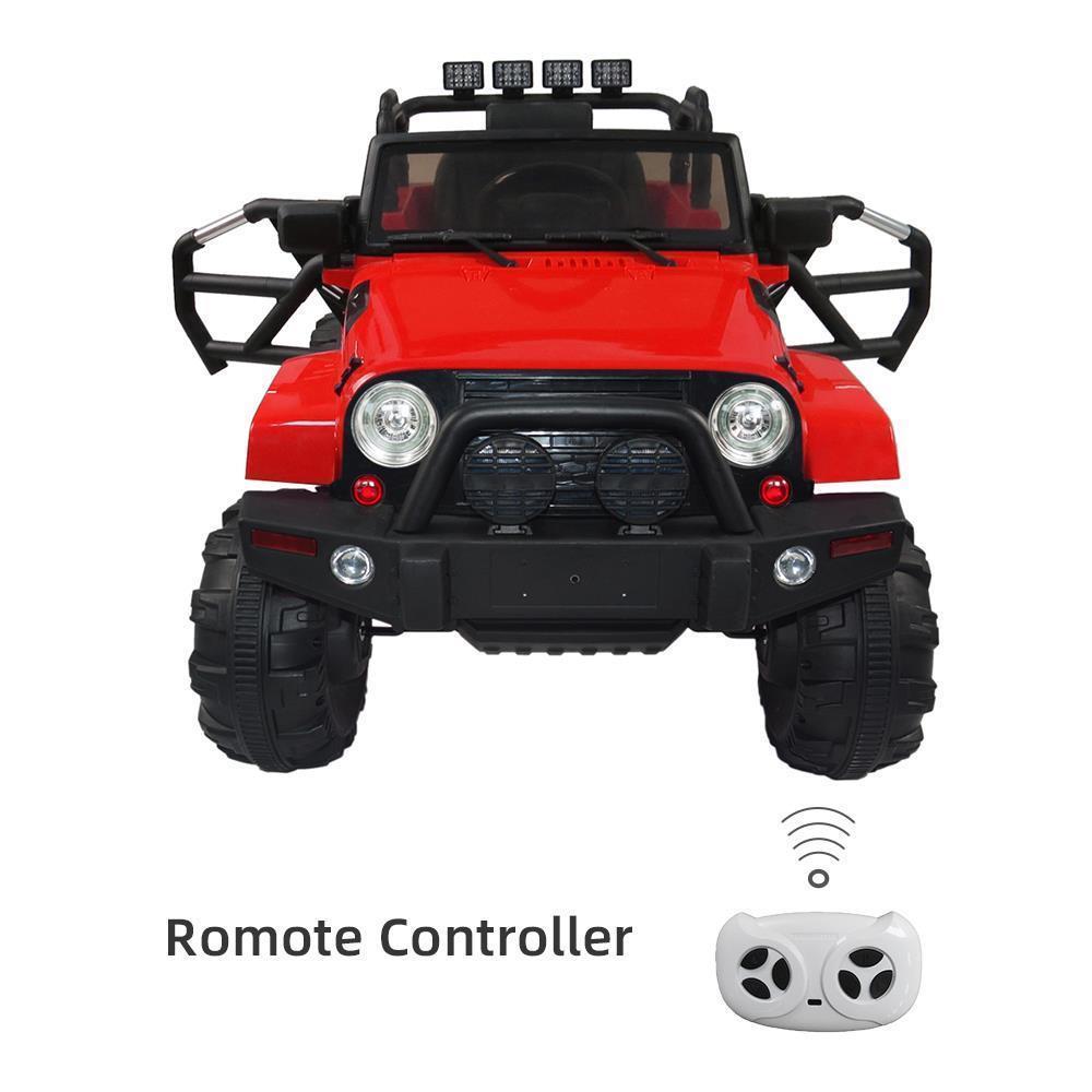 Electric Ride-On Car Truck for Kids with Remote Control, MP3 Player, and LED Lights - 3 Speed Options