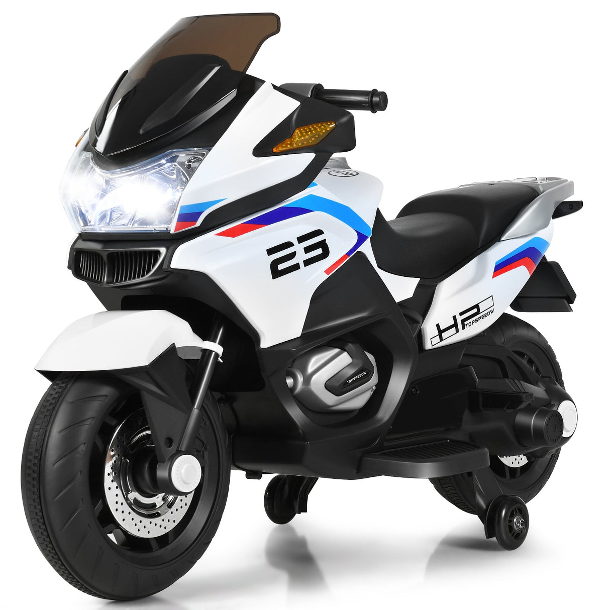 Electric Ride-On Motorcycle Toy for Kids with Headlights and Music