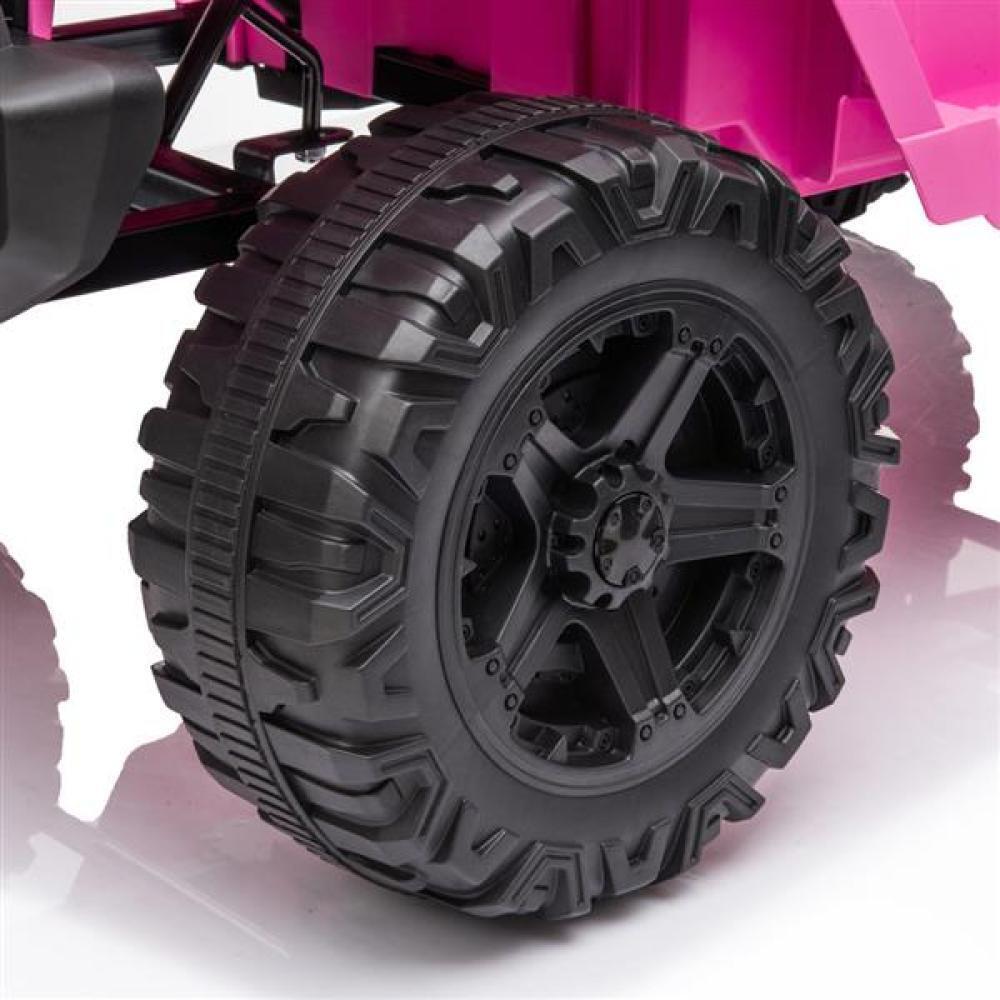 Electric Ride-On Toy Truck for Kids with Dual Drive, MP3, USB, and Remote Control - 12V