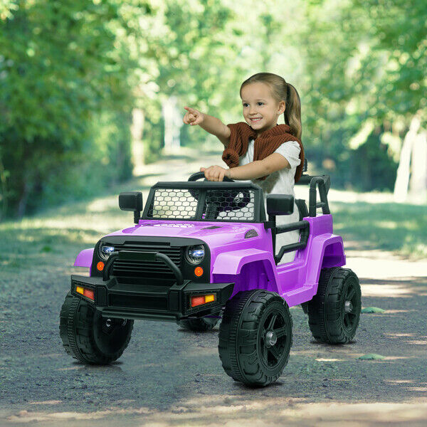 Electric Ride-On Toy Truck for Kids with Remote Control and 3 Speed Options