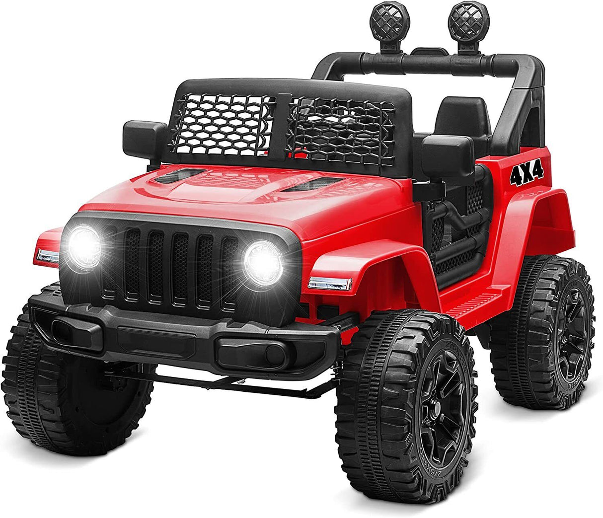 Electric Ride-On Truck for Kids with Remote Control, MP3 Player, and LED Lights - 24V/12V