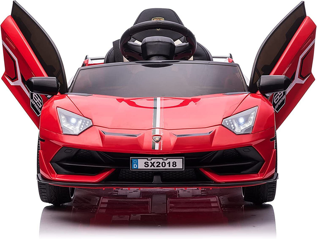 12V Electric Sports Car for Kids with Remote Control and LED Lights