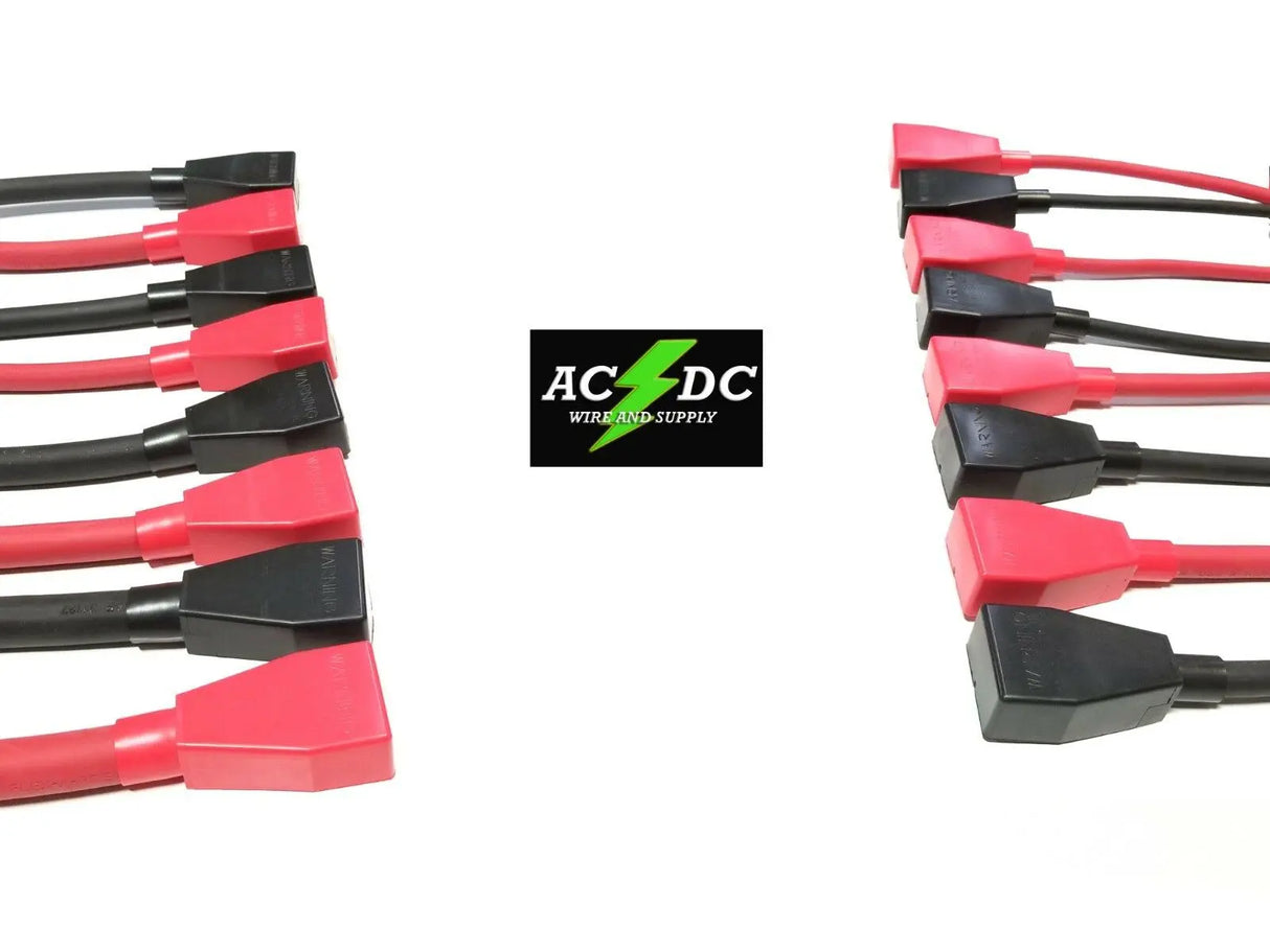 Battery Cable Ends Copper Top Post Terminal Connectors 4 GAUGE THUR 4/0 W/ BOOTS ACDC
