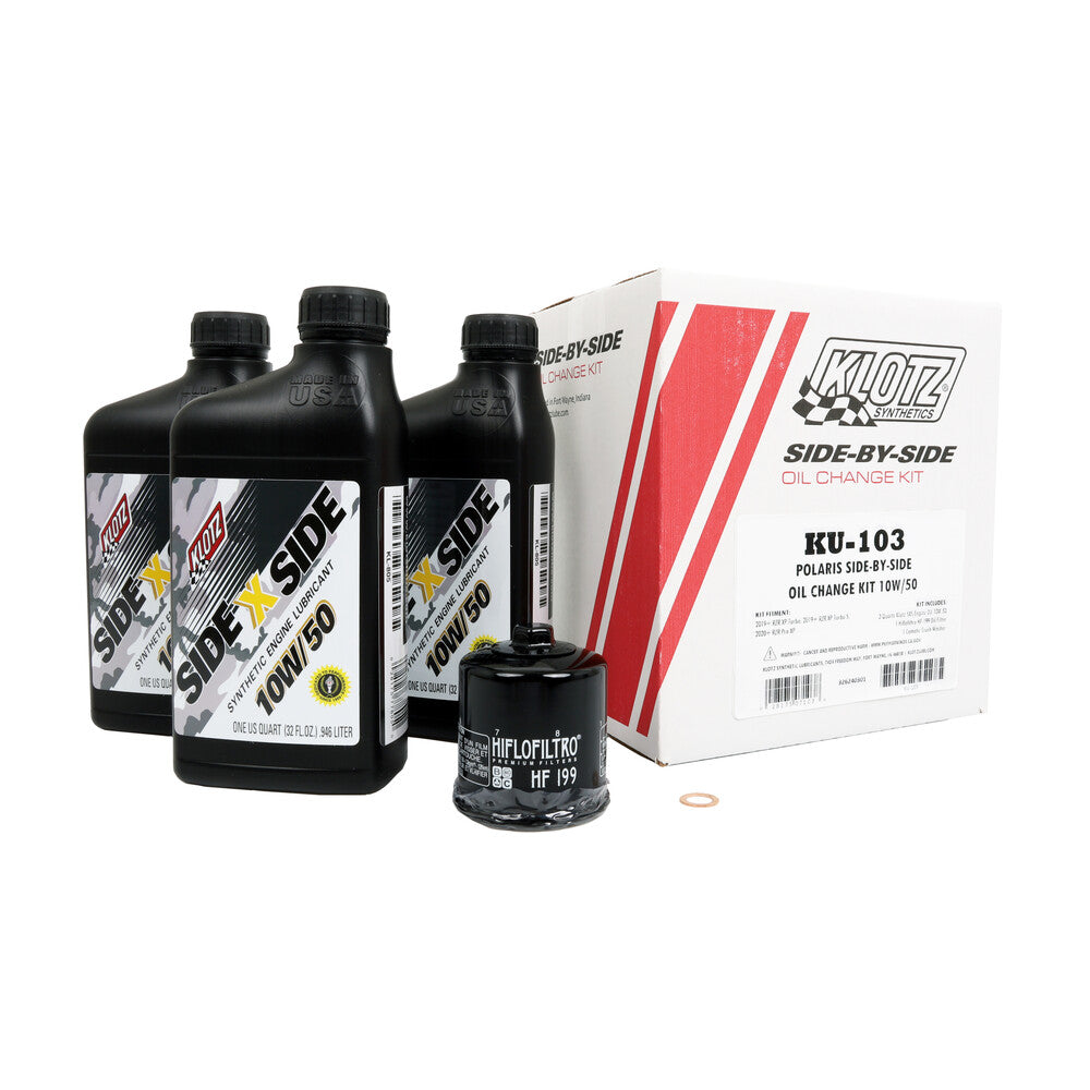 Klotz Polaris RZR Turbo / Pro Oil Change Kit