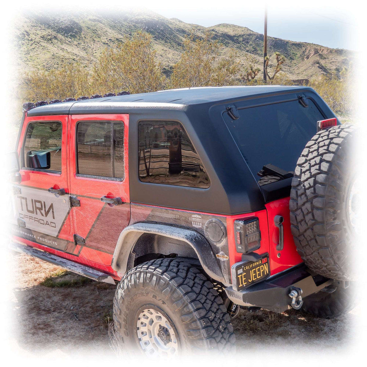 Fastback Hard Top for Jeep Wrangler JK Unlimited 4-Door Turn Offroad