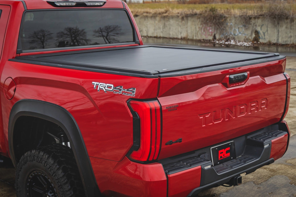 Rough Country Powered Retractable Bed Cover for Toyota Tundra 5'7in Bed