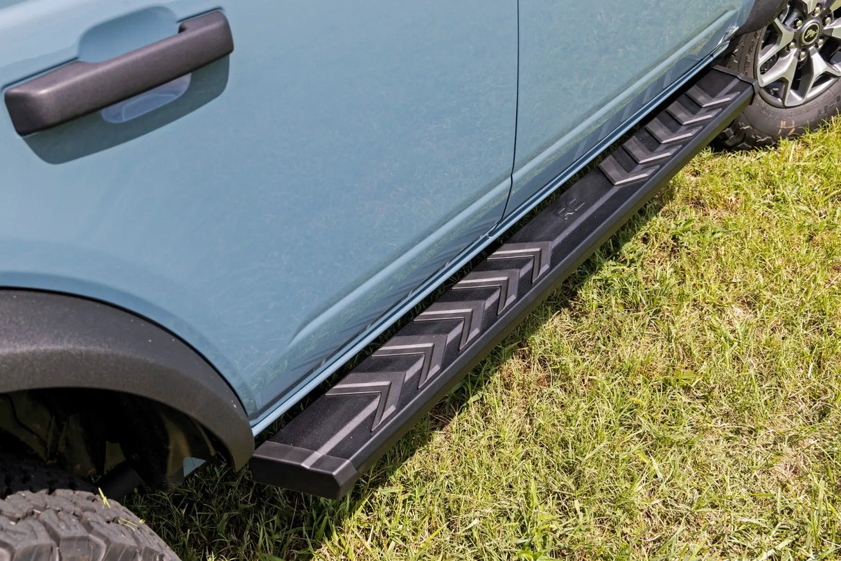 Rough Country BA2 Running Boards Side Step Bars 4-Door Ford Bronco 4WD 2021-2026 41007A