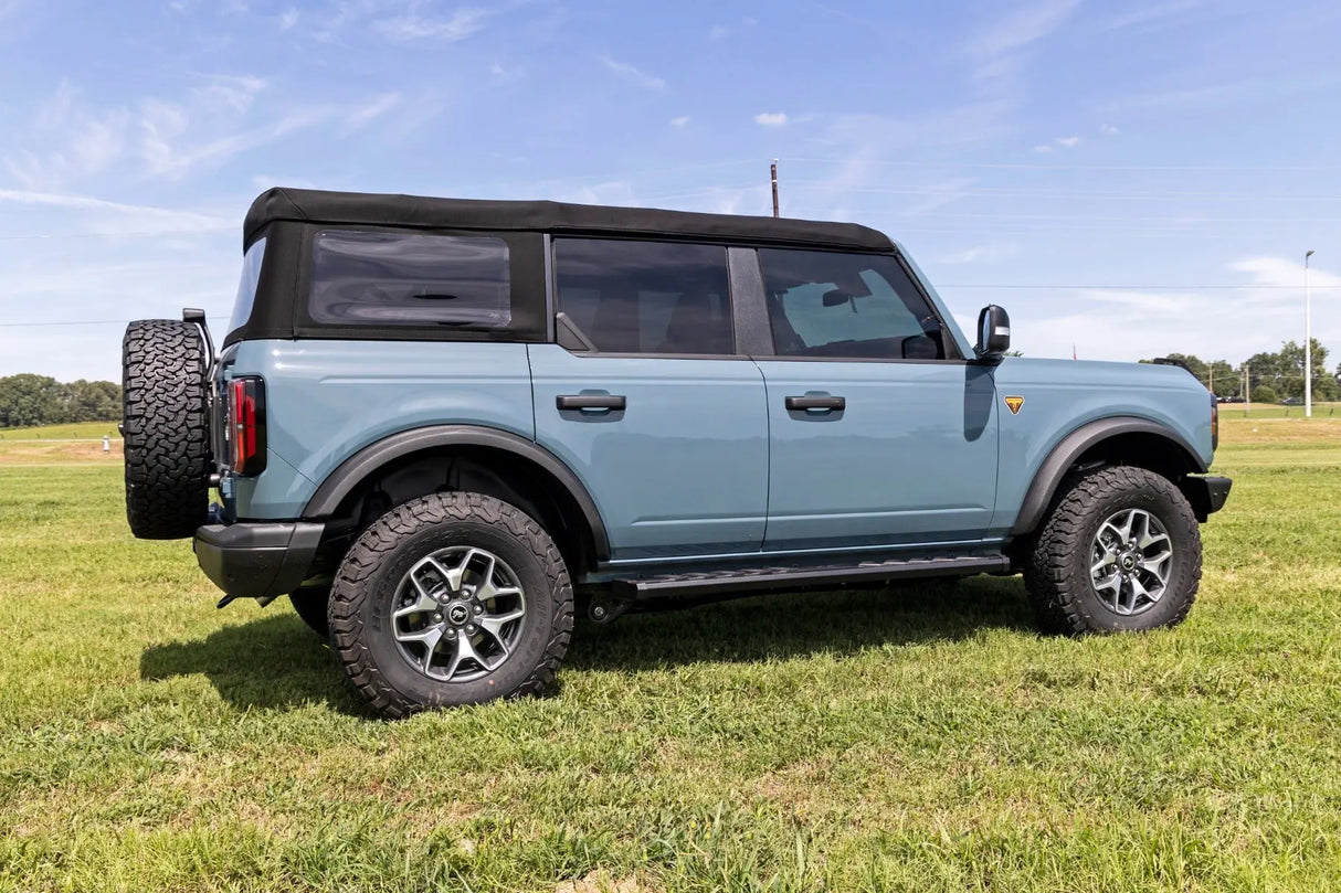 Rough Country BA2 Running Boards Side Step Bars 4-Door Ford Bronco 4WD 2021-2026 41007A