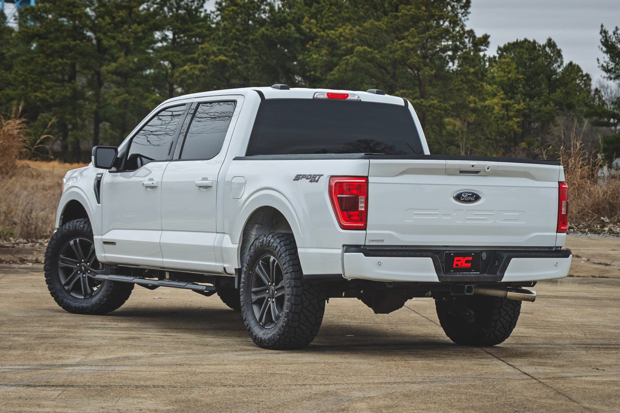 Rough Country TR2 Aluminum Running Boards for Ford F-150, Super Duty