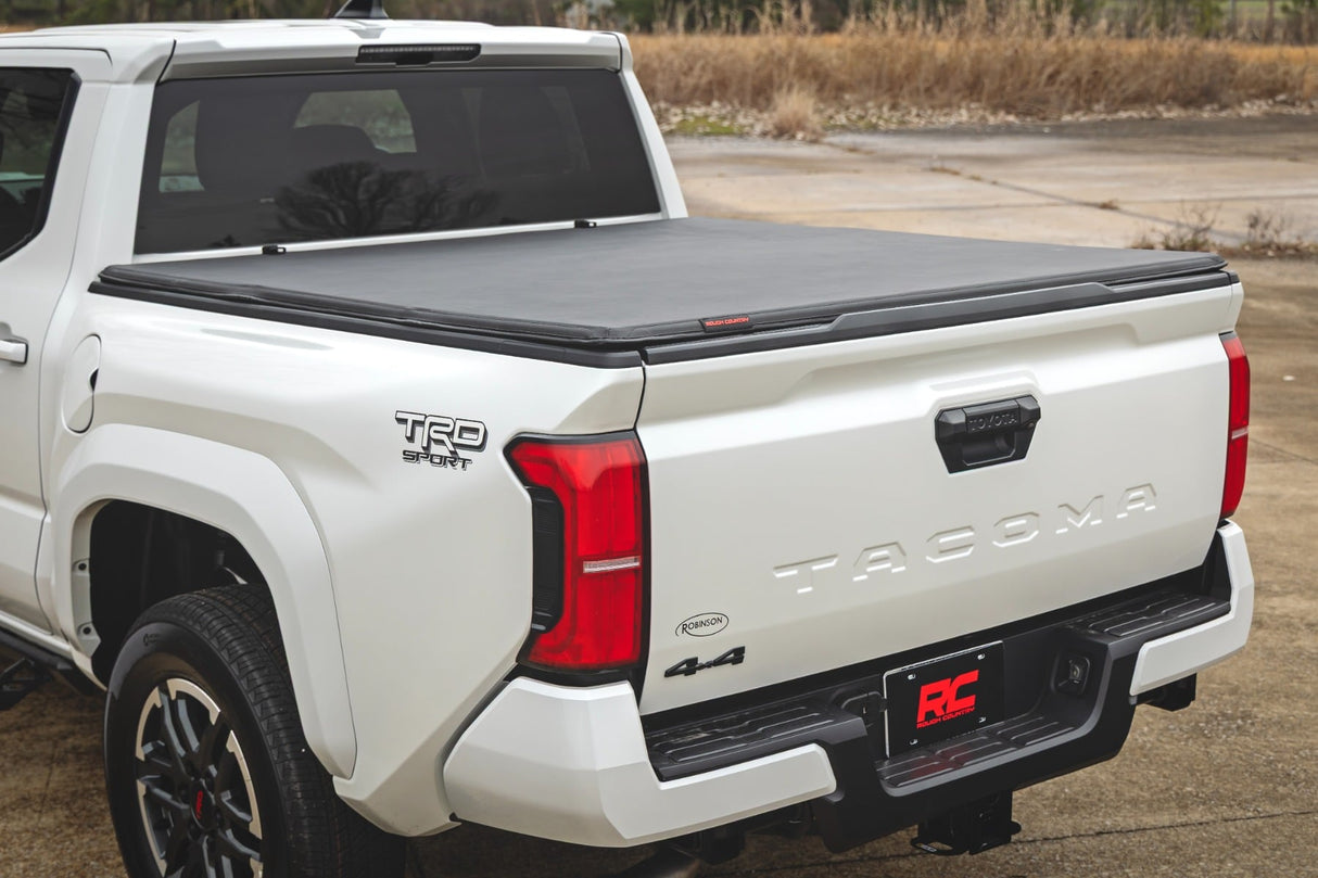 Rough Country Soft Tri-Fold Tonneau Cover for Toyota Tacoma 5ft Bed