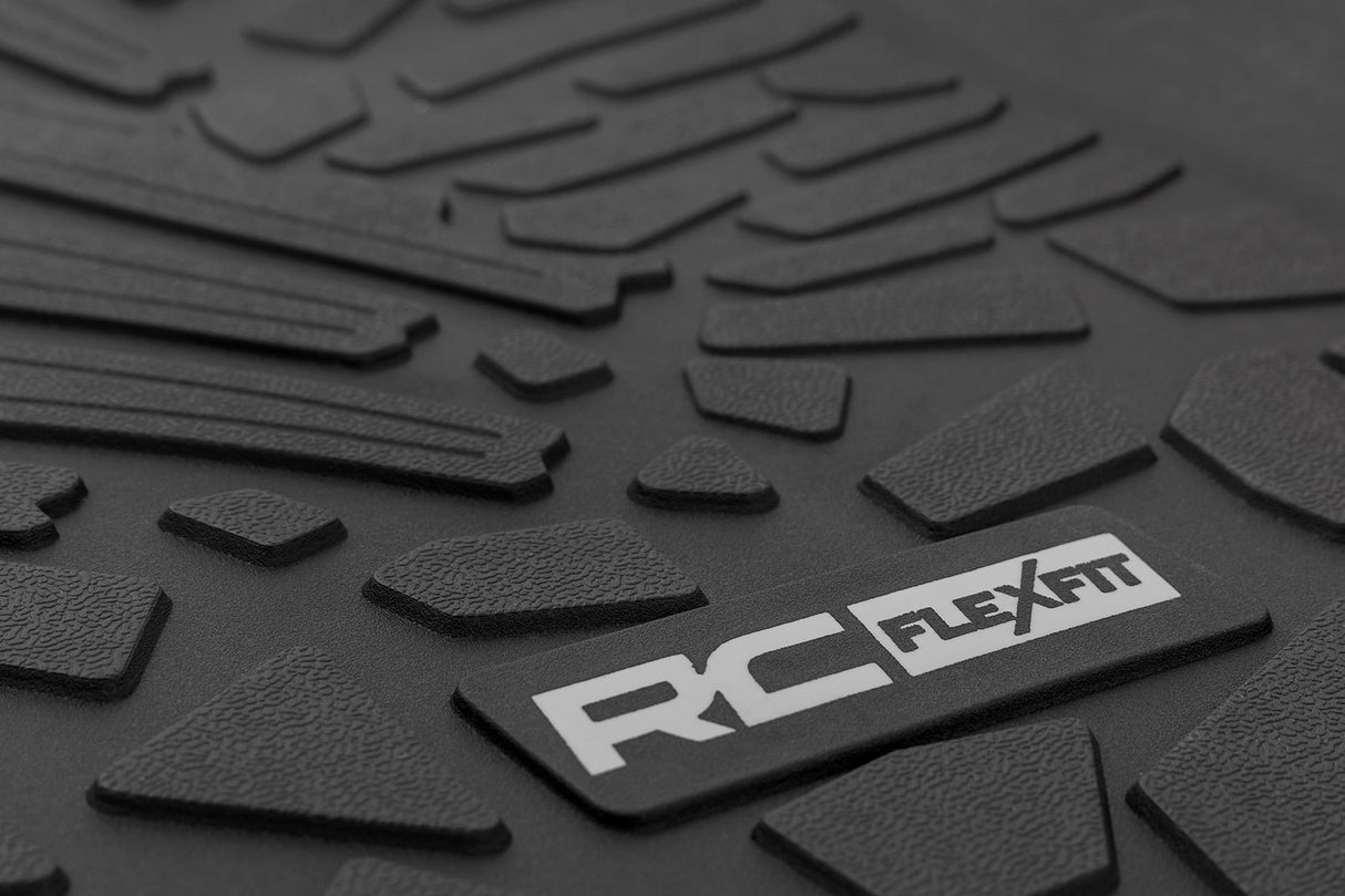Rough Country Flex Fit Front Floor Mats Jeep Wrangler JL