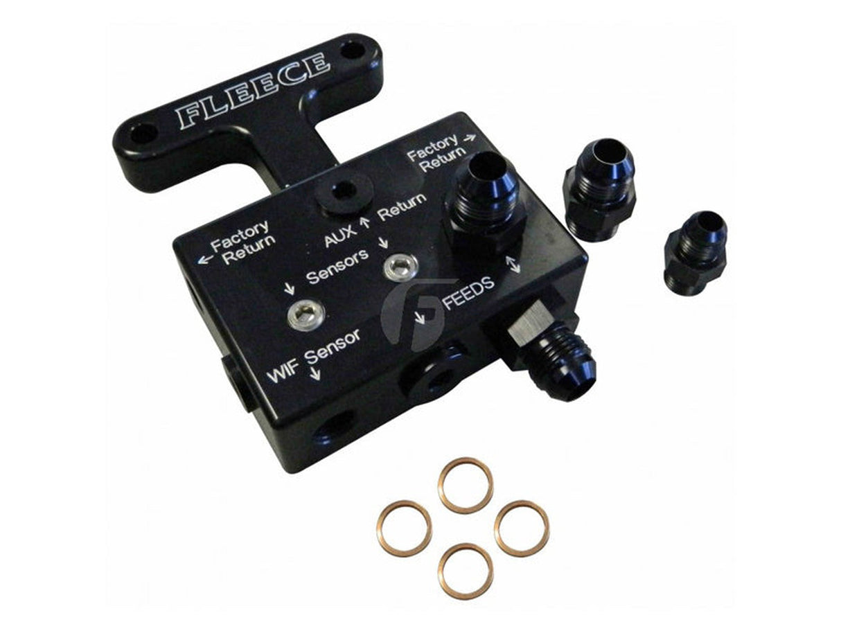 Fleece FPE-FFD-RF-3G-67 Fuel Distribution Block, 2007.5-2009 Dodge 6.7L Cummins Fleece Performance