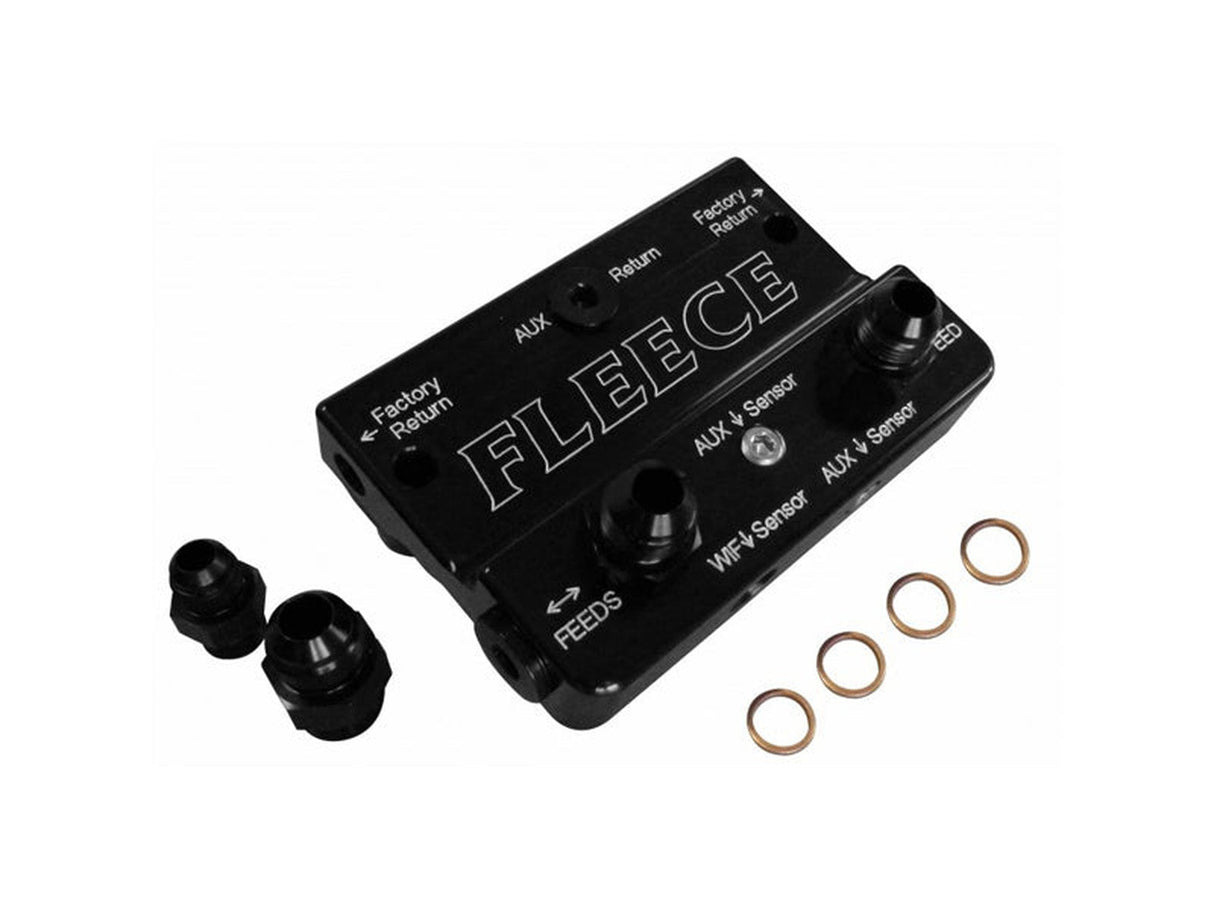 Fleece FPE-FFD-RF-4G Fuel Distribution Block, 2010-2018 Dodge 6.7L Cummins Fleece Performance