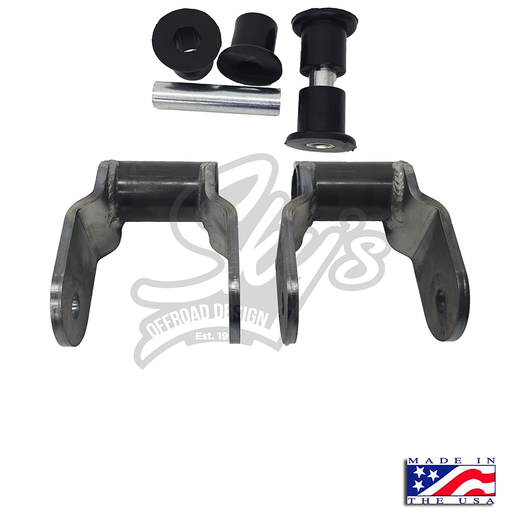 Front Shackle Reversal Shackles - 1980-1997 Ford F-Series/Bronco Sky's Offroad Design