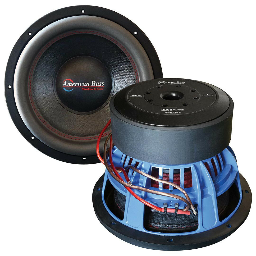 HD 12″ Car Subwoofer | 2000 Watts RMS | Dual Voice Coil 1 Ohm or 2 Ohm
