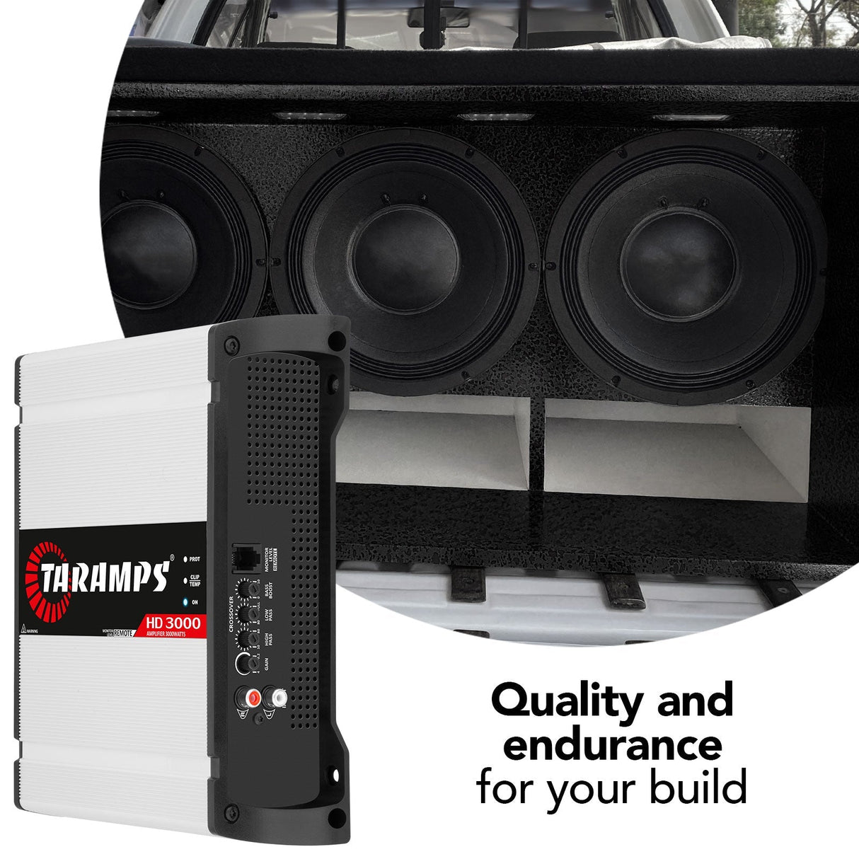 Taramps HD 3000 1 OHM + TS 400x4 2 OHM Car Audio Amplifier COMBO Taramps USA