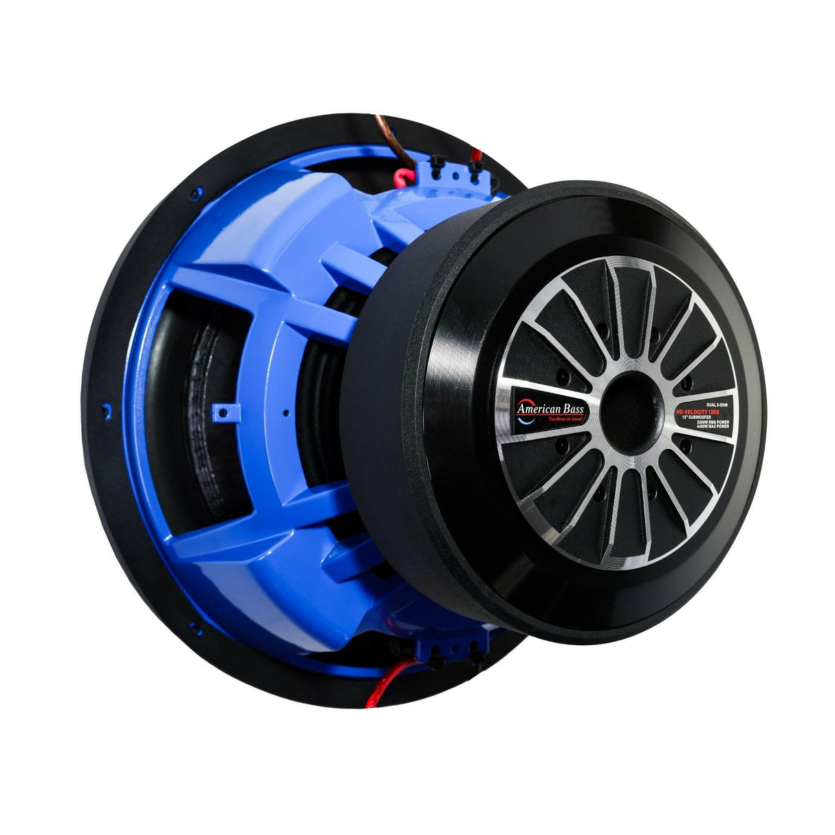 HD Velocity 15" Car Subwoofer | 2200 Watts RMS | Dual Voice Coil 1 Ohm or 2 Ohm