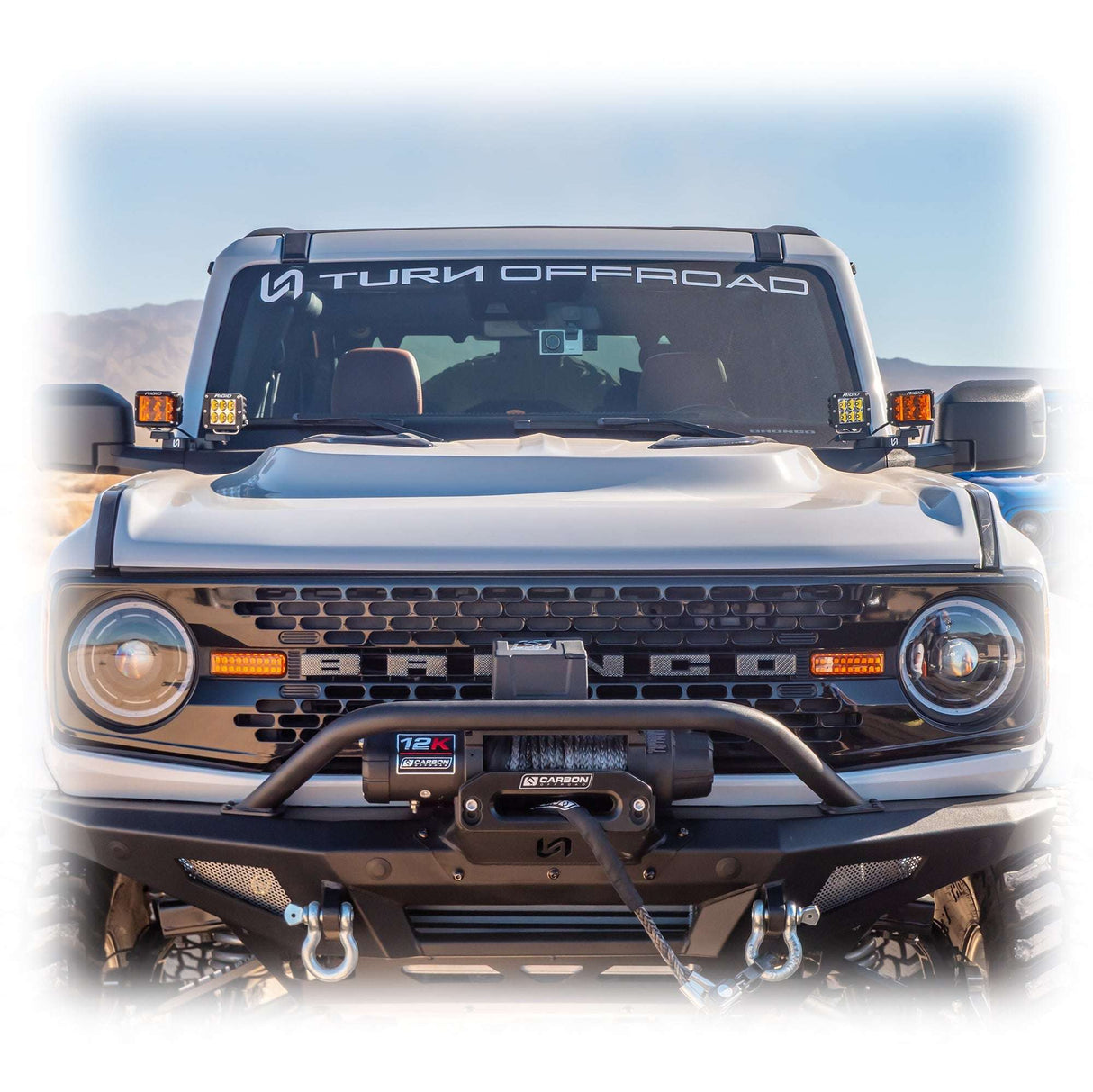 Heat Extraction Fiberglass Hood for Ford Bronco Turn Offroad