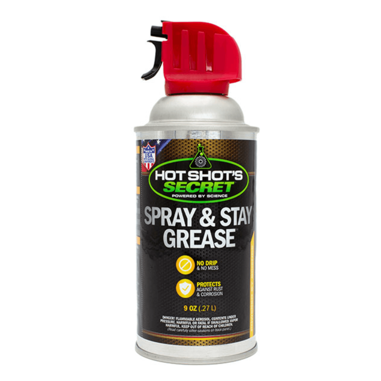 Hot Shots Secret Spray & Stay Grease Lubricant (HSSSAS9OZ)