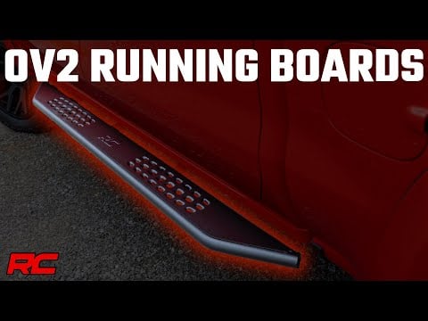 Rough Country OV2 Running Boards Side Step Bars 4-Door Ford Bronco 4WD 2021-2026 14007