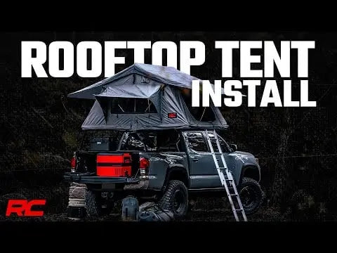 Rough Country Roof Top Tent Rack Mount 12 Volt Accessory & LED Light Kit 99050