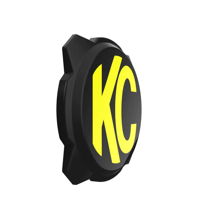 6" PRO6 GRAVITY® LIGHT COVER - BLACK / YELLOW KC LOGO KC Hilites