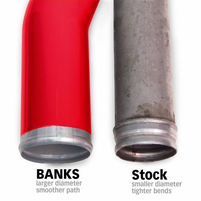 Boost Tube Upgrade Kit Red (Driver) 2007-2009 Dodge Ram 2500/3500 6.7L Cummins Banks Far From Stock