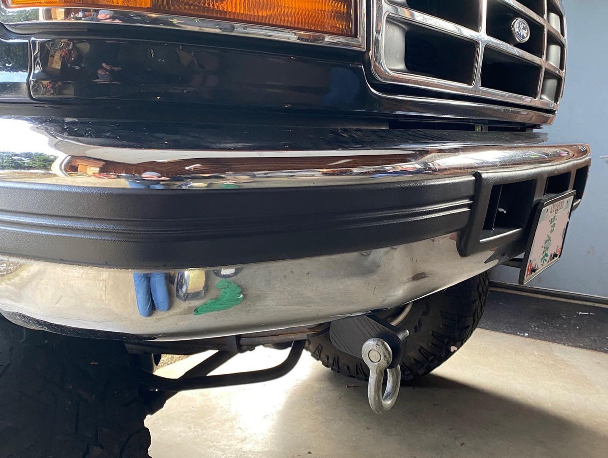Engineered Vintage Shackle Bracket Tow Hooks - 1992-1997 Ford F-Series Engineered Vintage LLC