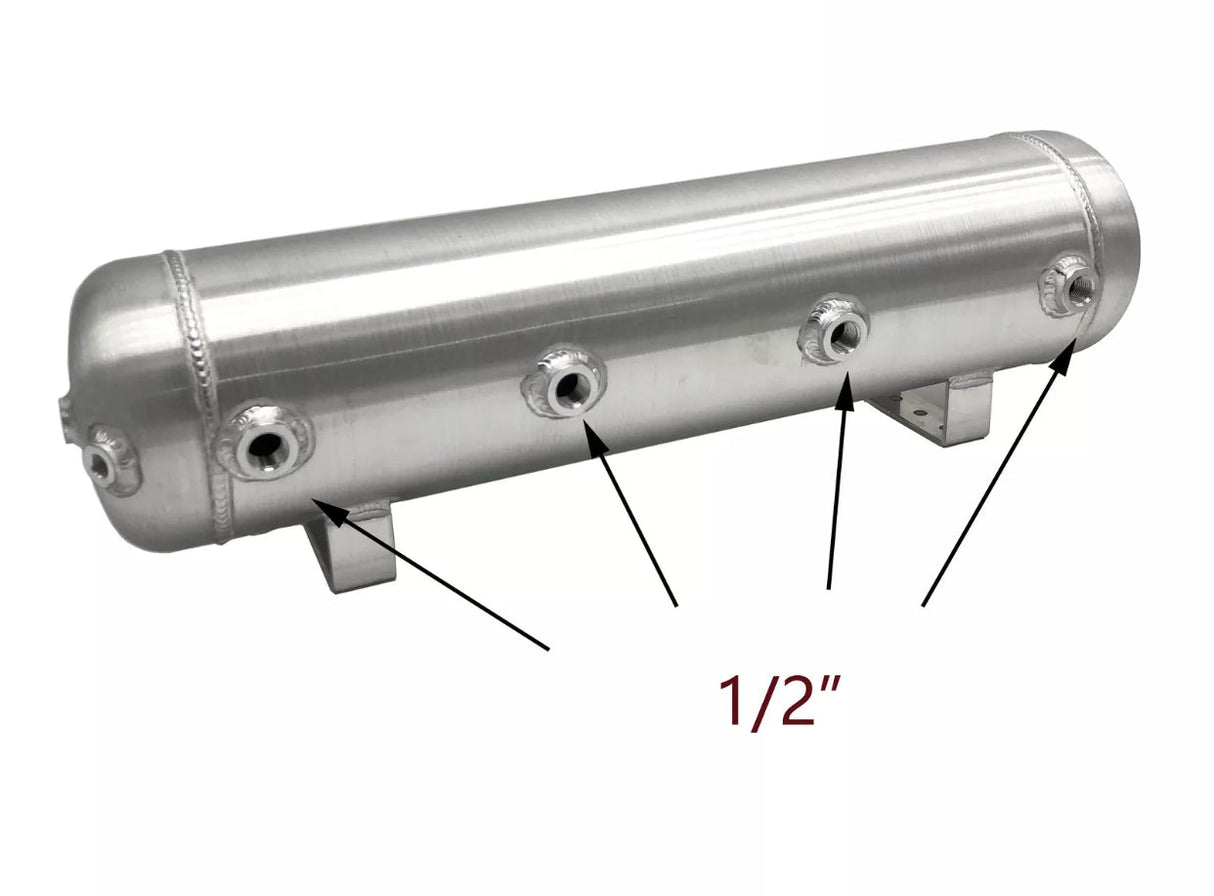 Aluminum Universal Air Tank 5 Gallon 8 Ports Far From Stock